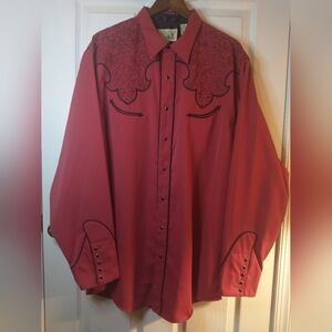 Roper  Vintage cowboy Western button down long sleeve size 2XL